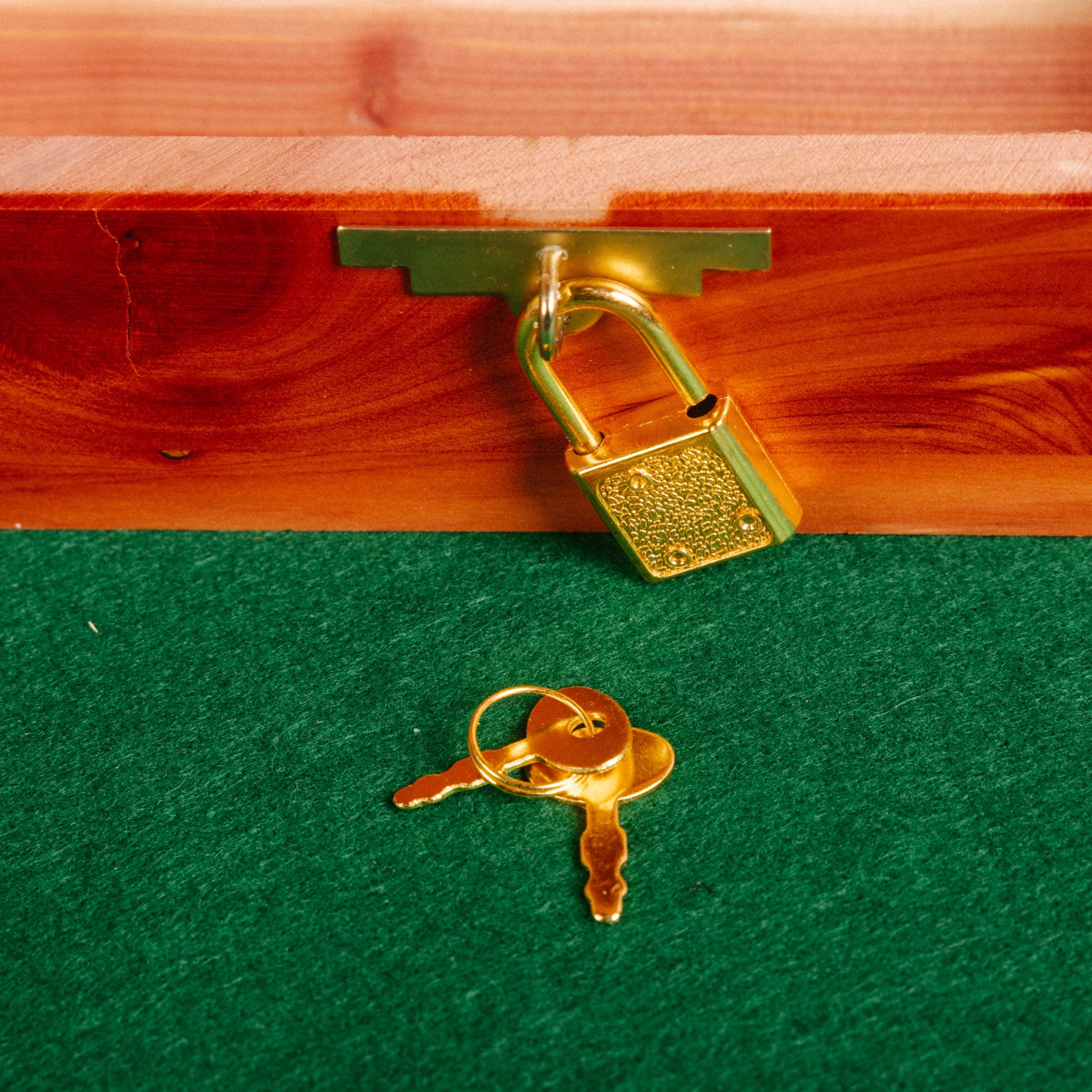 Locking Cedar Treasure Box