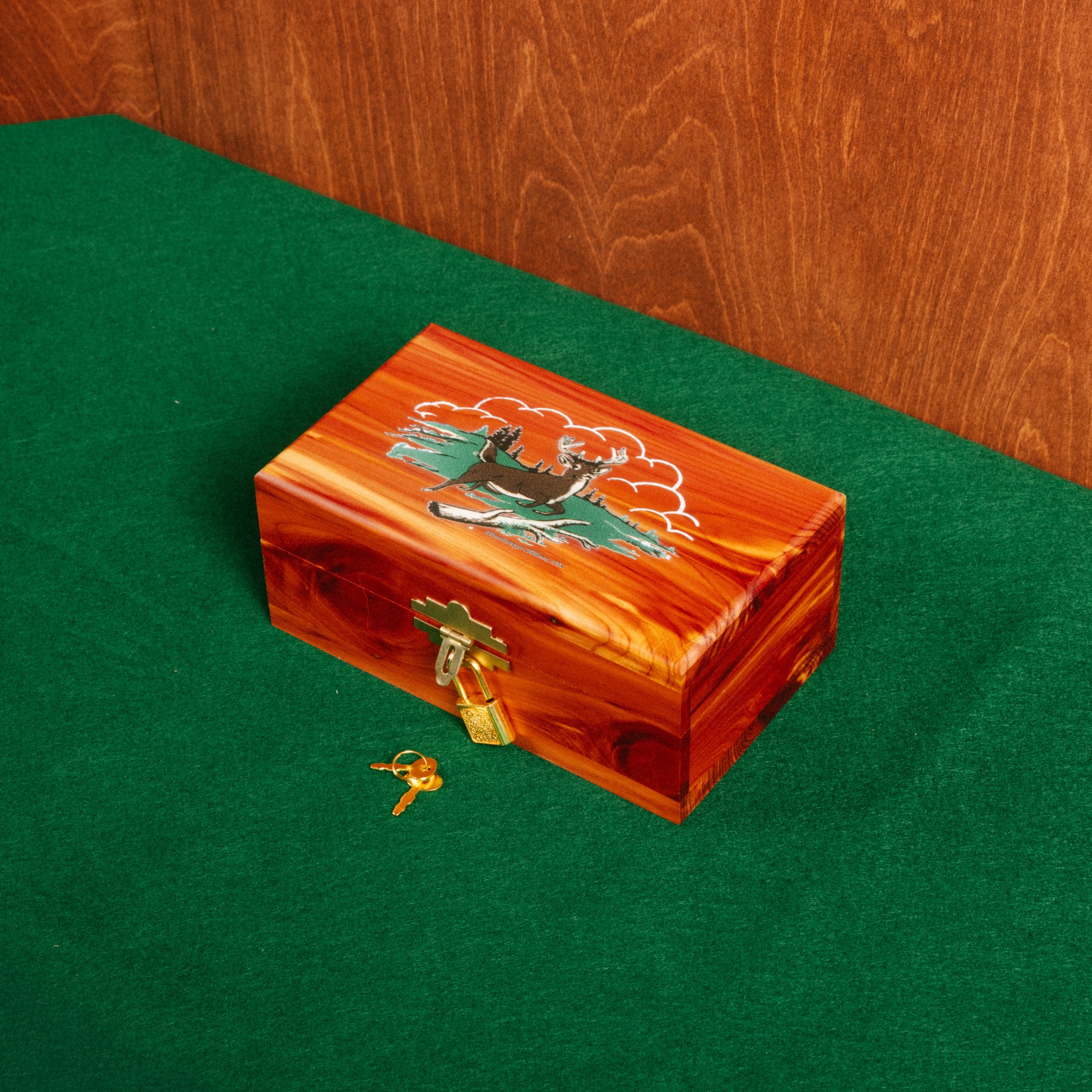 Locking Cedar Treasure Box