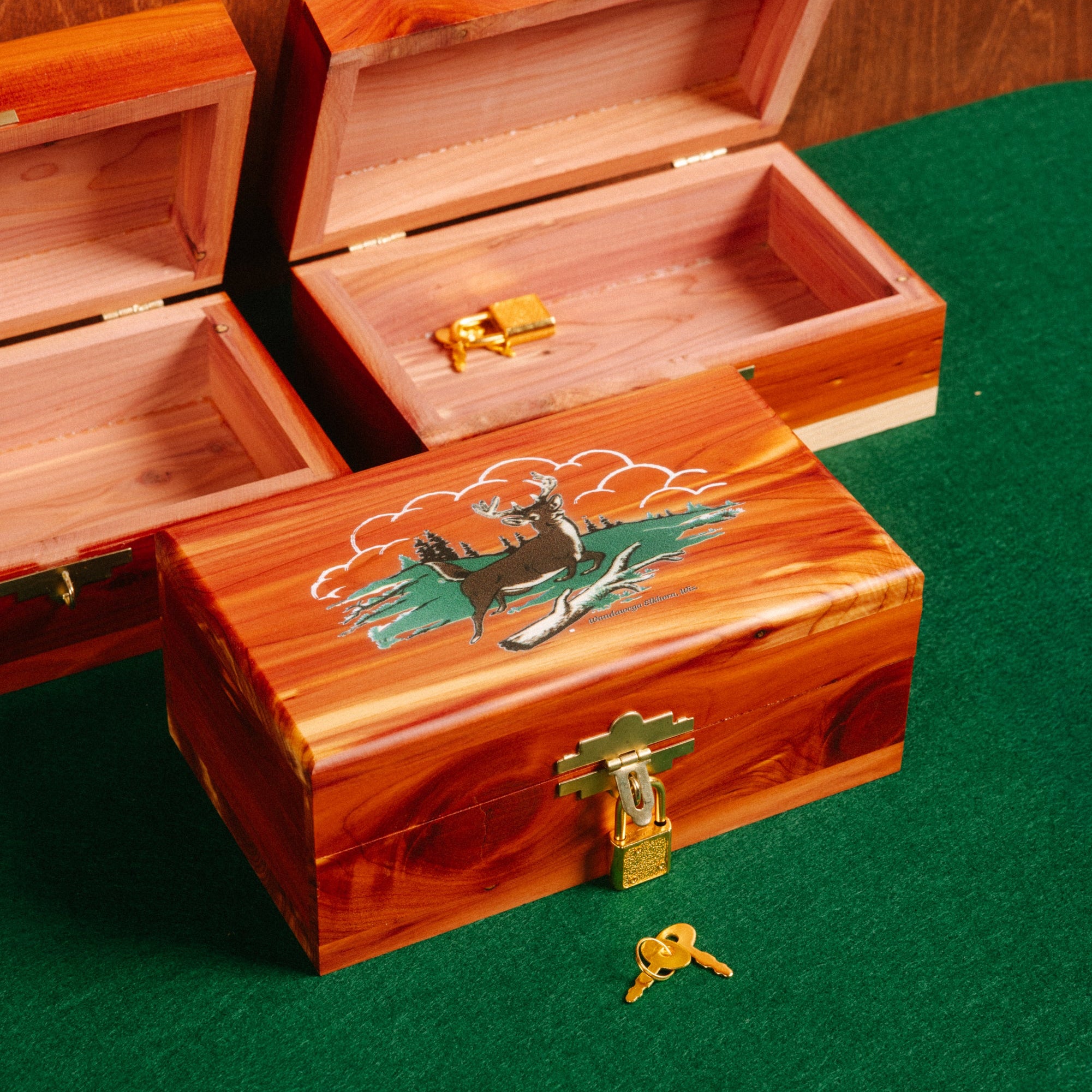 Locking Cedar Treasure Box