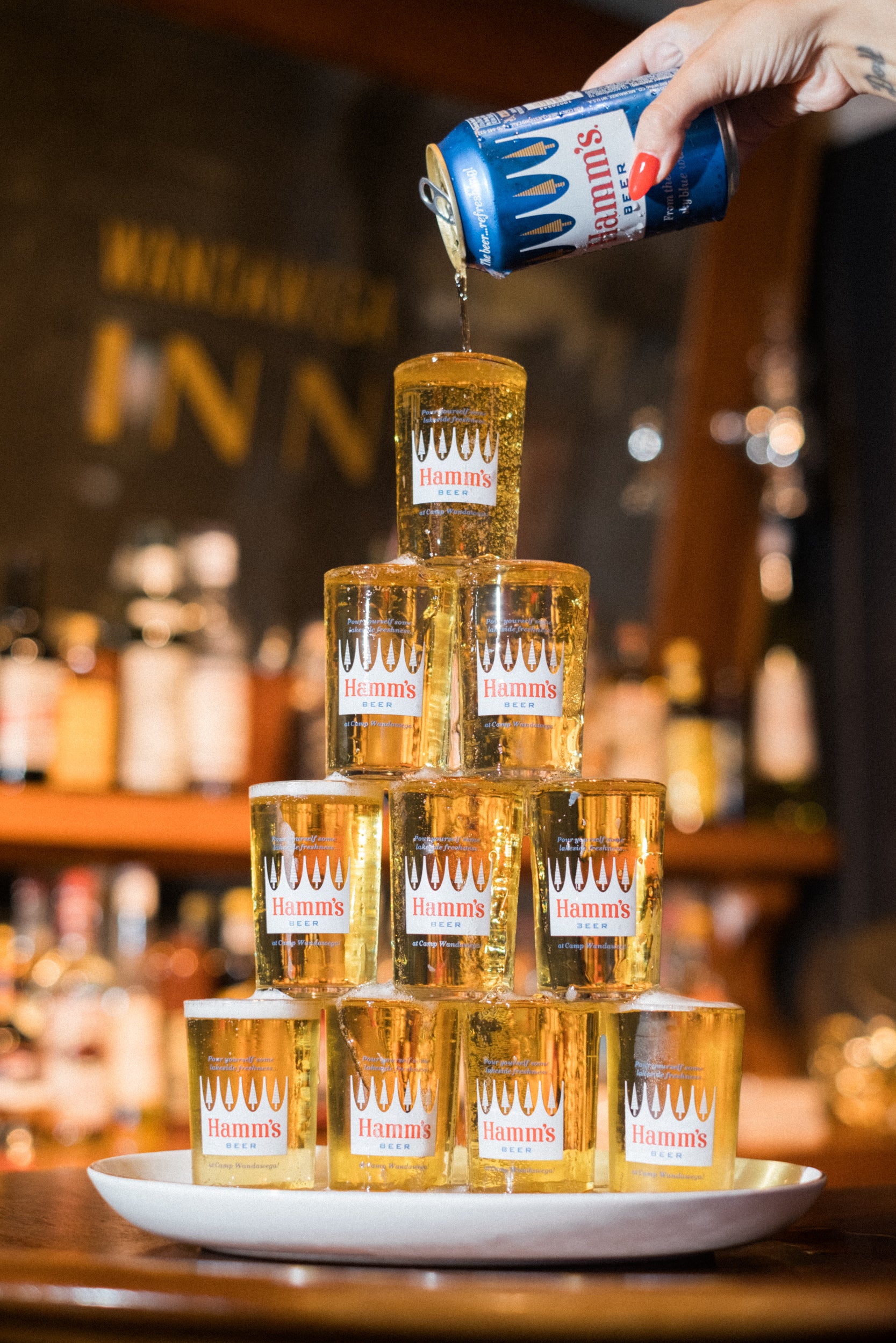 Wandawega x Hamm's: Gold Rimmed Beer Taster Glass