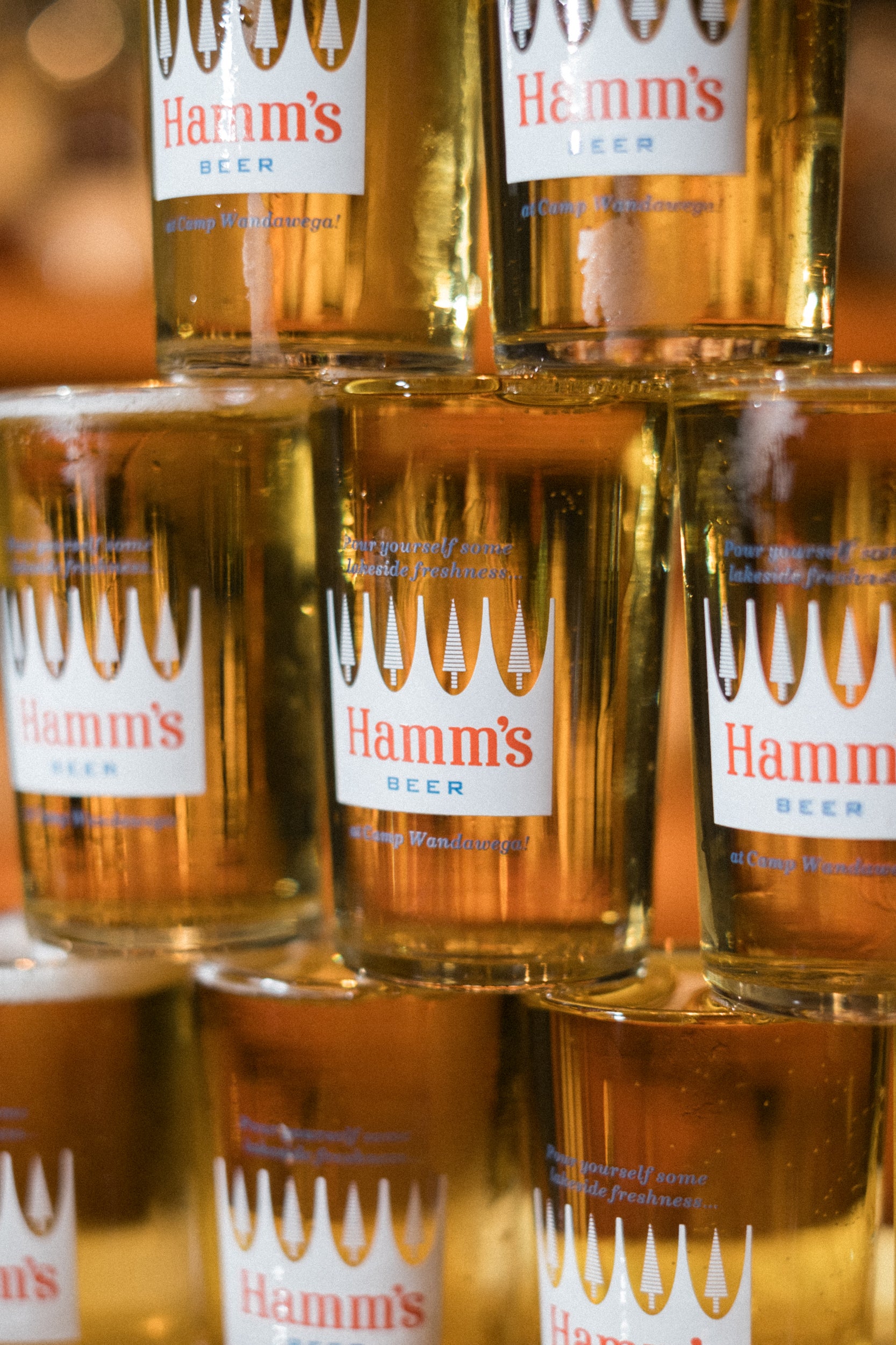 Wandawega x Hamm's: Gold Rimmed Beer Taster Glass