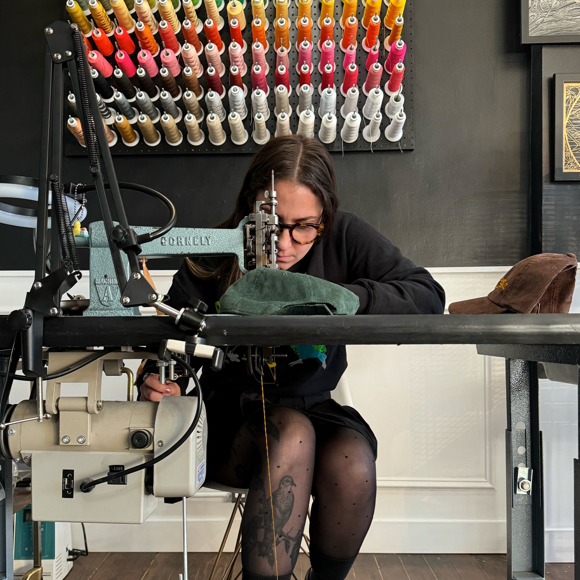 Wandawega Chain Stitch Corduroy Cap