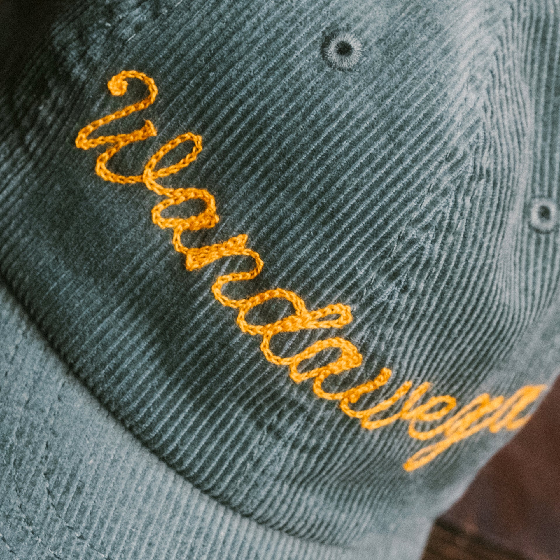 Wandawega Chain Stitch Corduroy Cap