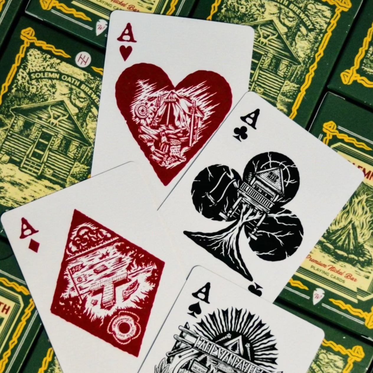 Solemn Oath Sporting Co. X Wandawega Playing Cards