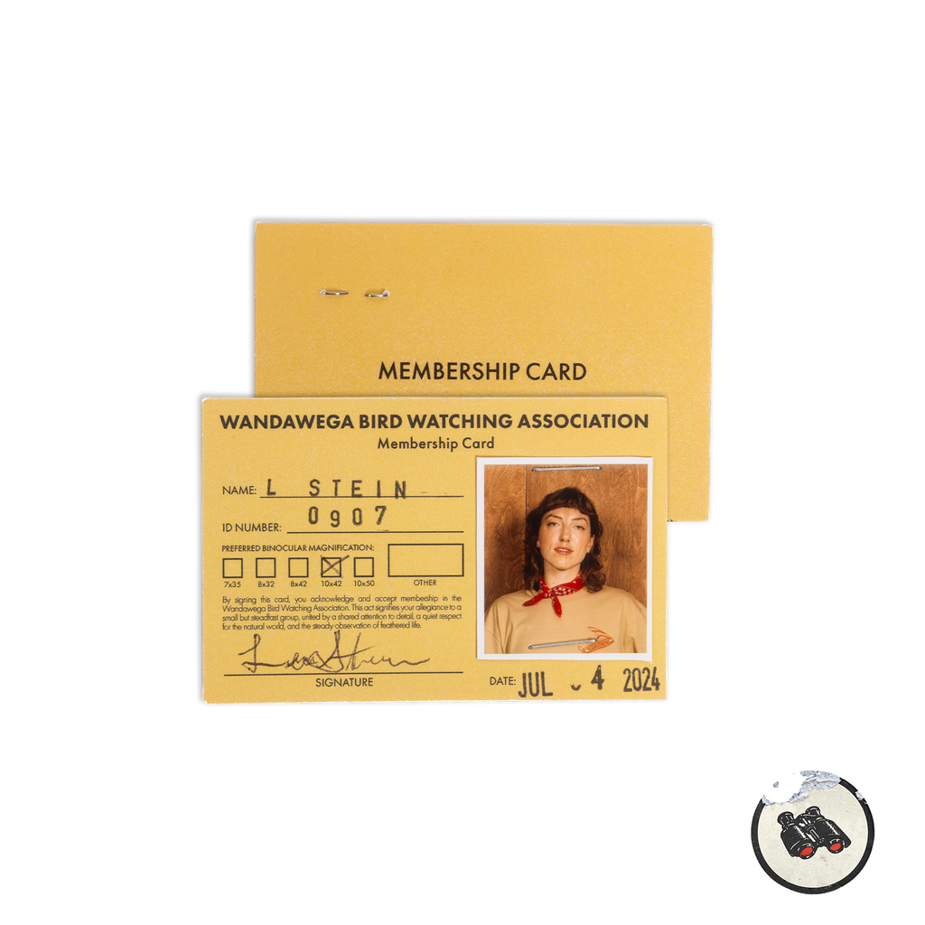 Bird Watching Membership Card
