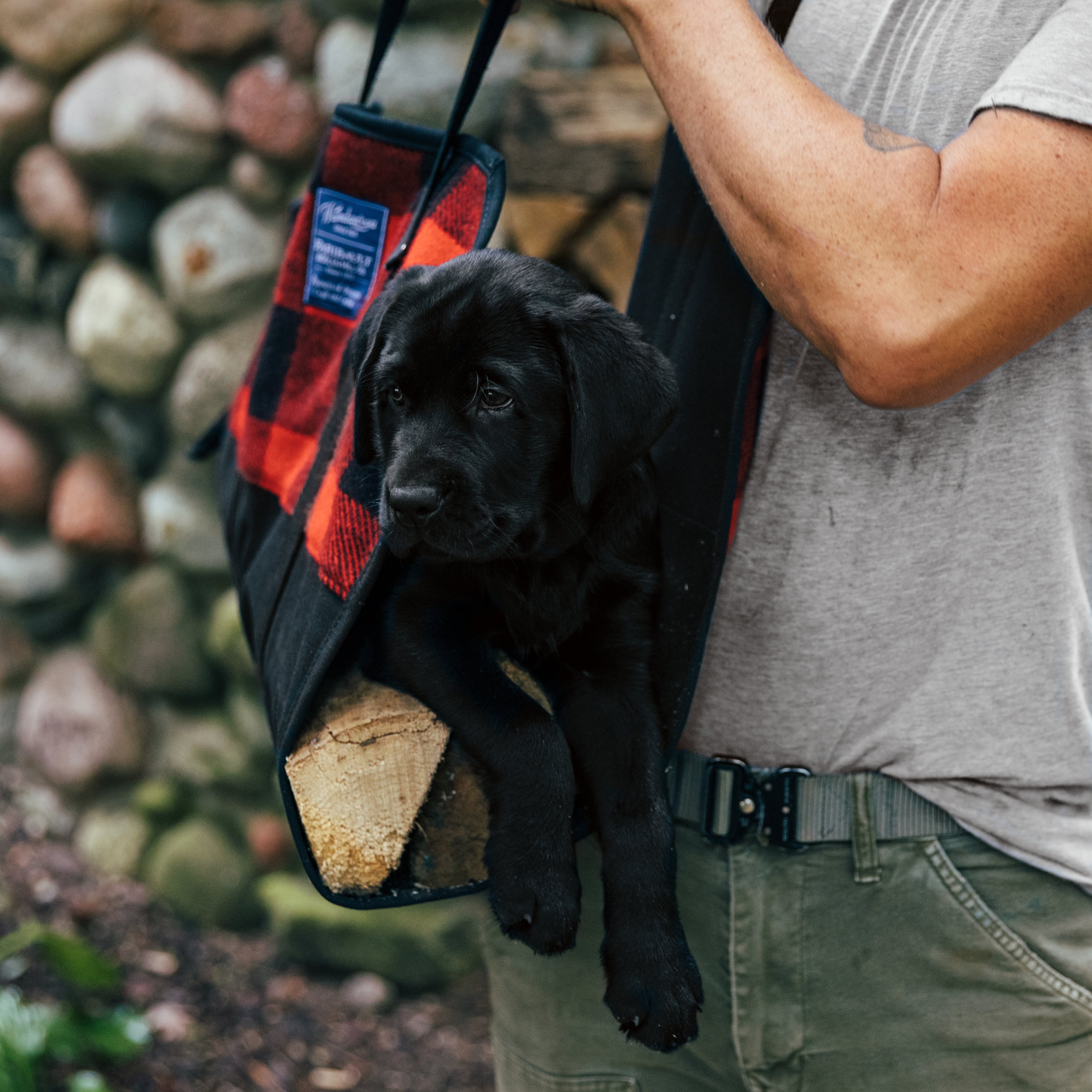 Faribault Woolen Mills Log Carrier