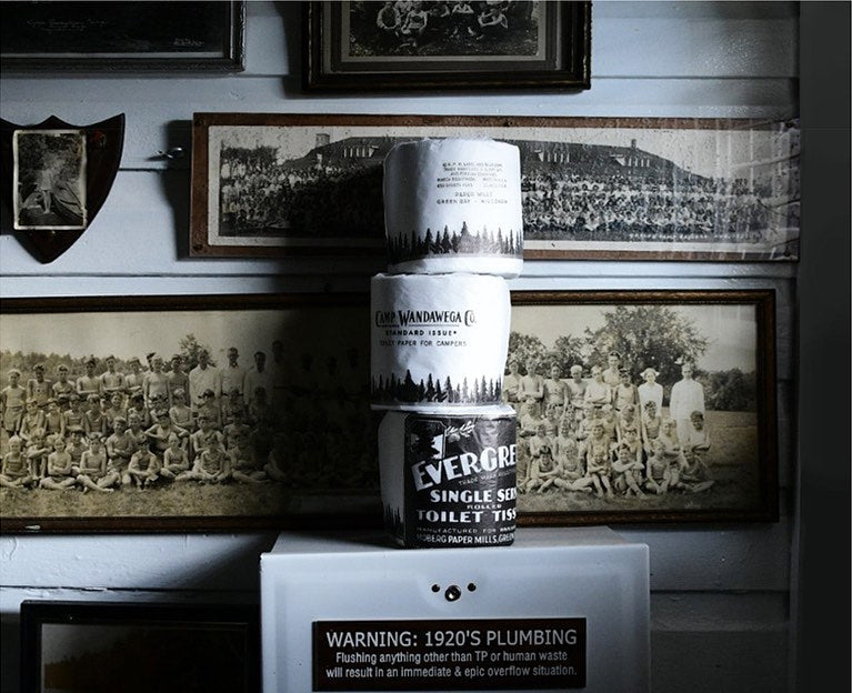 Camp Single Service Rolled Toilet Tissue