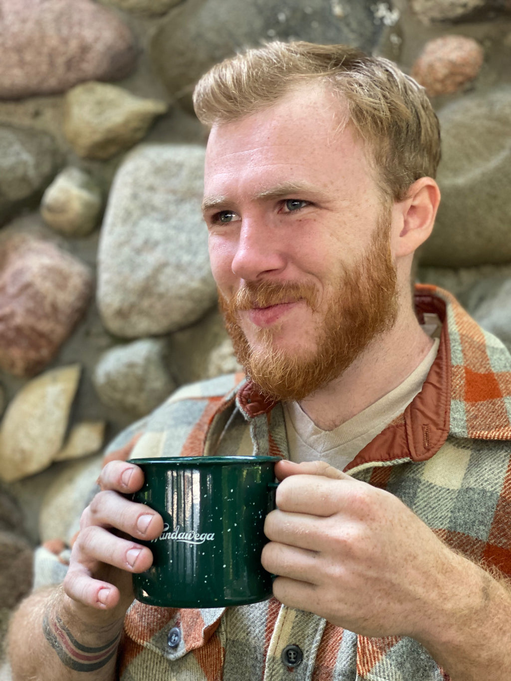 Campfire enamel mug