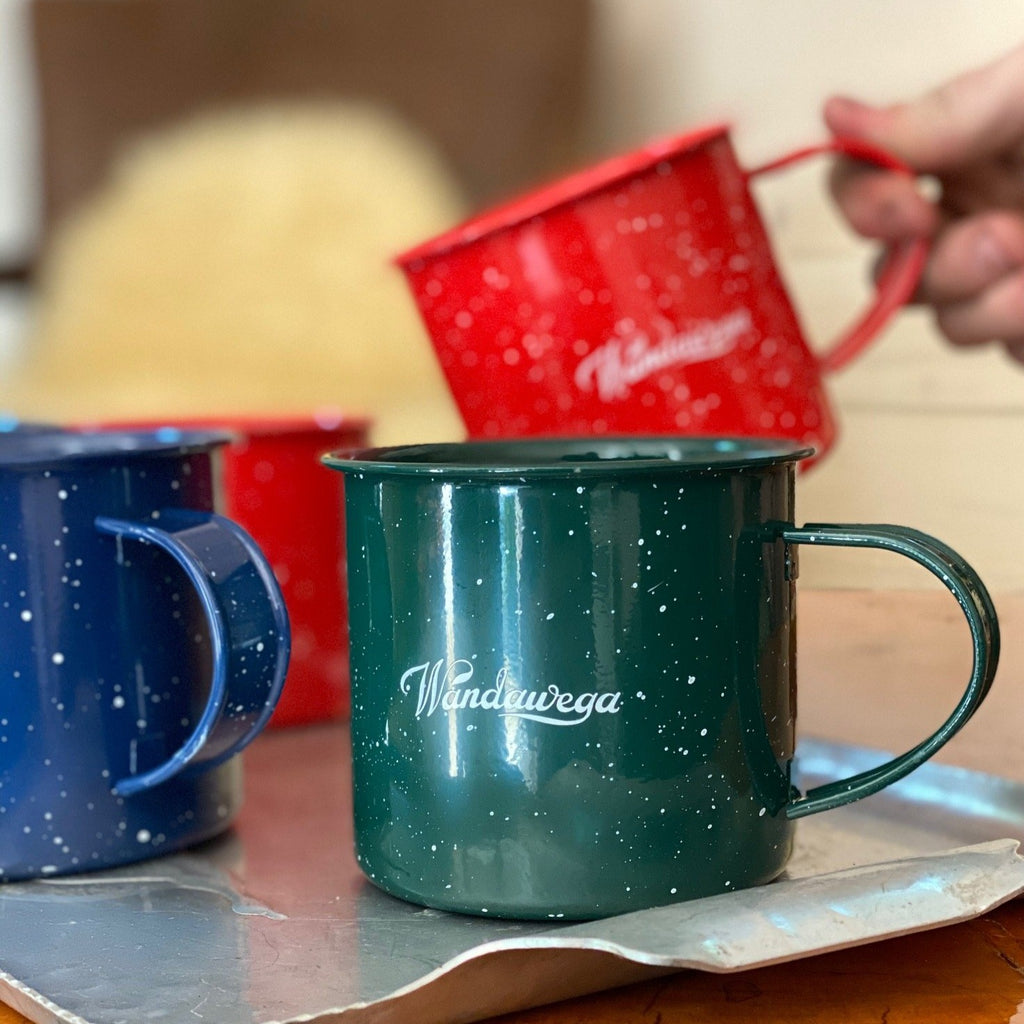 Campfire enamel mug