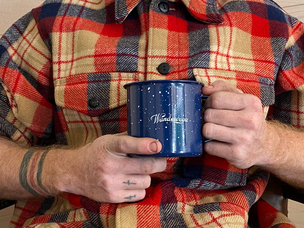 Campfire enamel mug