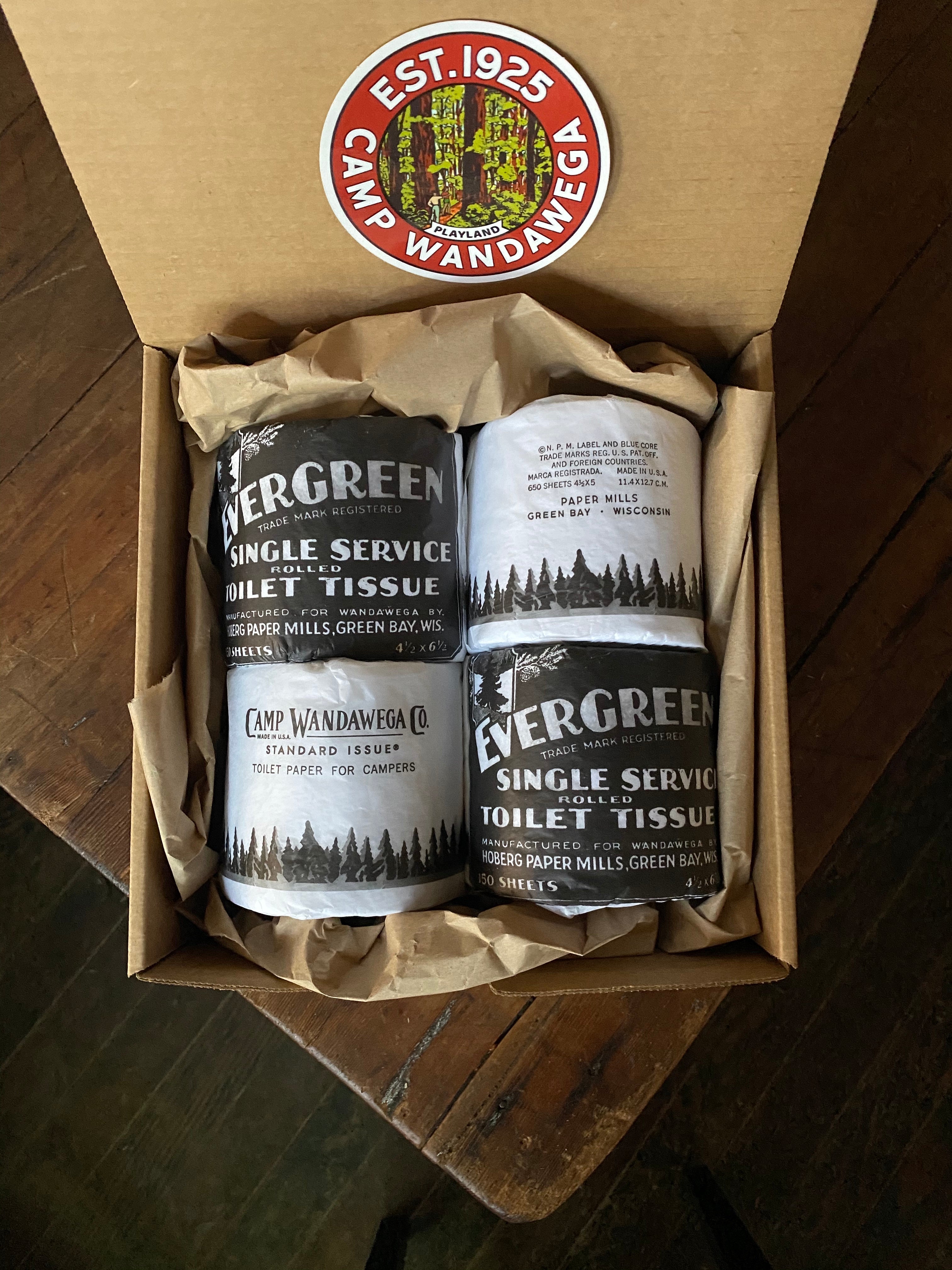 Camp Single Service Rolled Toilet Tissue