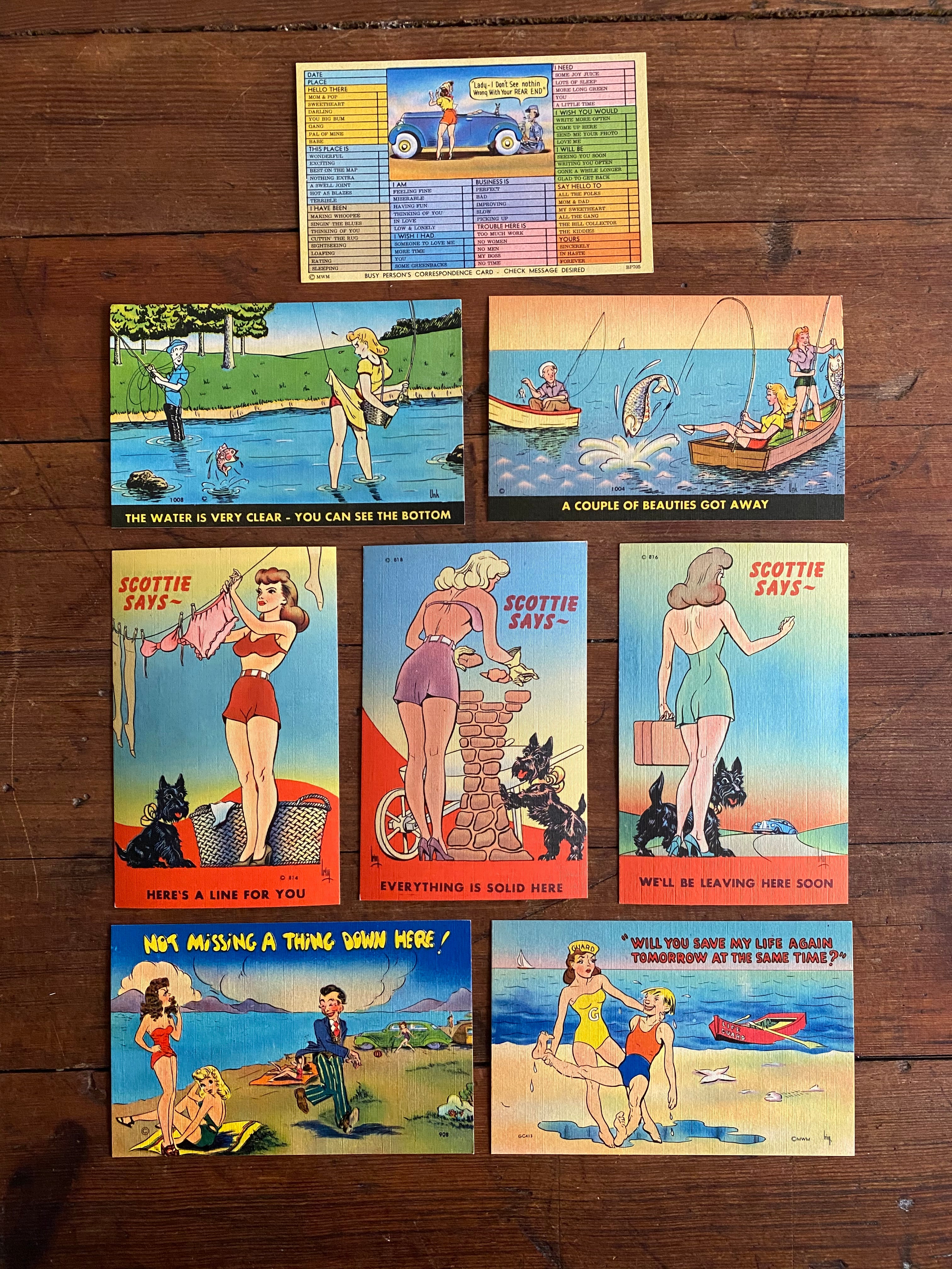 Antique Postcard Set