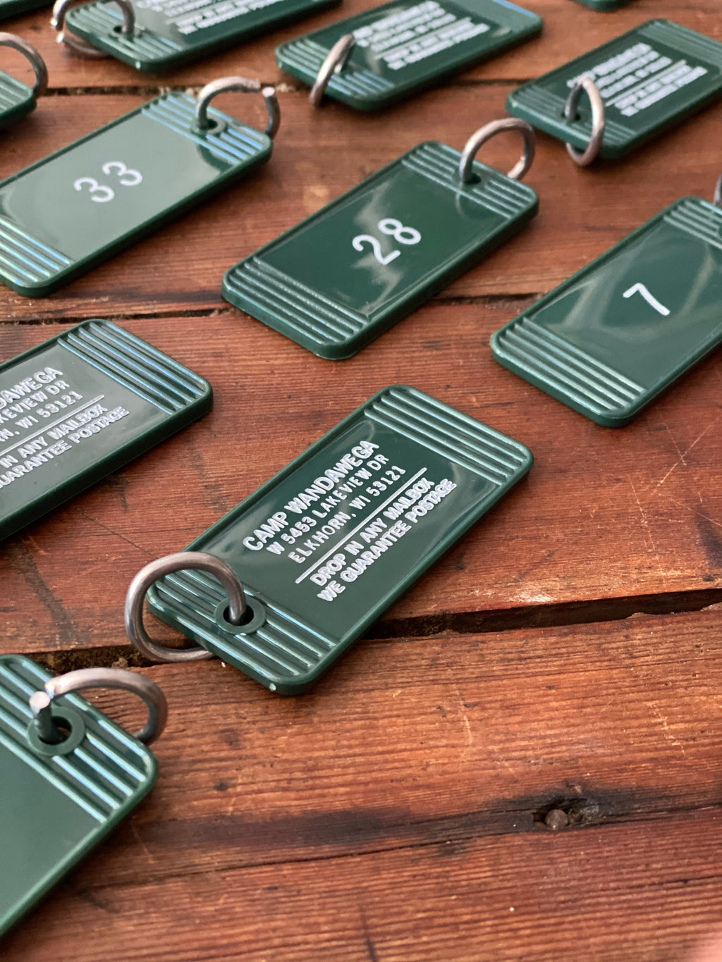 Keychain Set - Small Green Key Fob