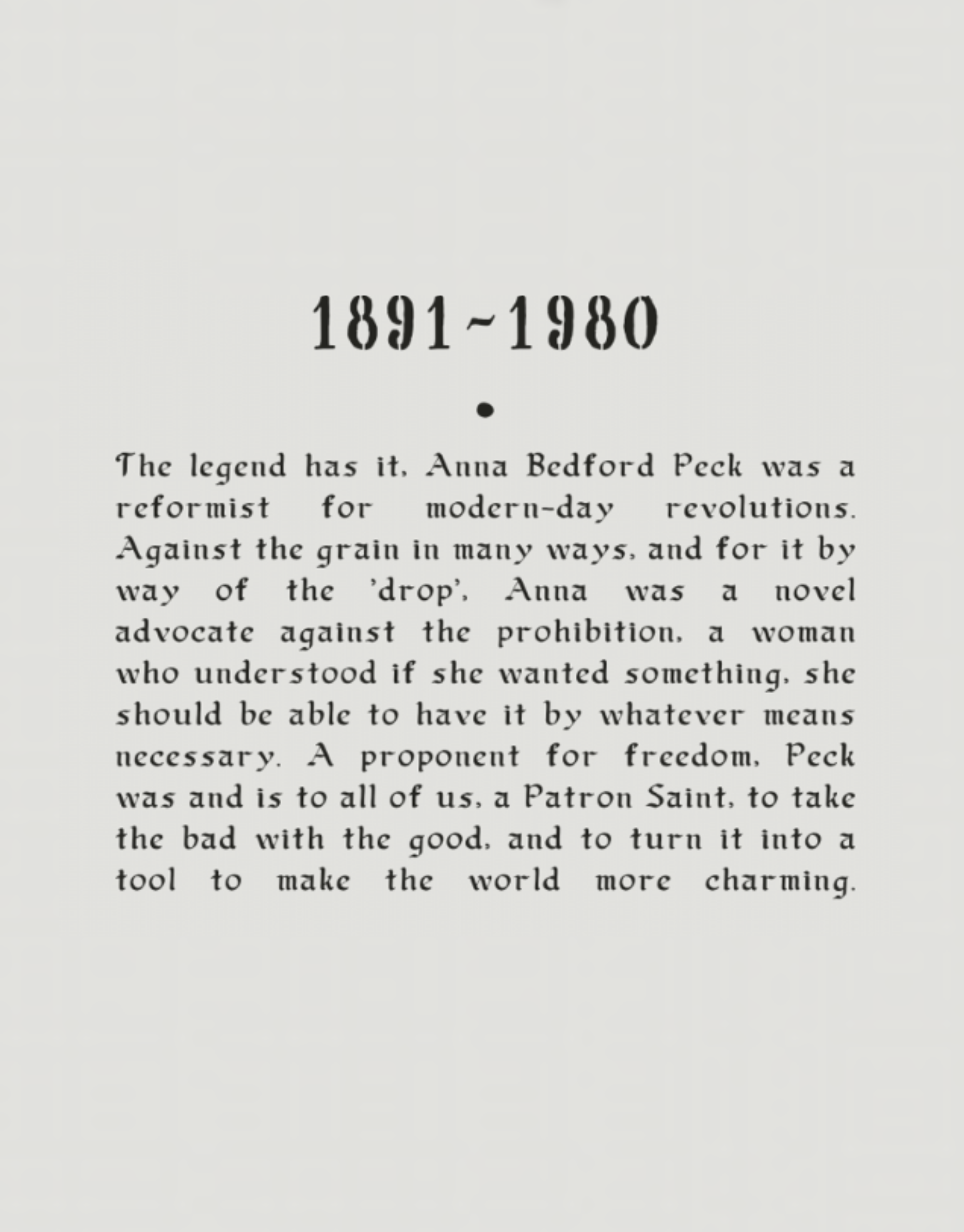 The Madame Anna Peck Saint Candle