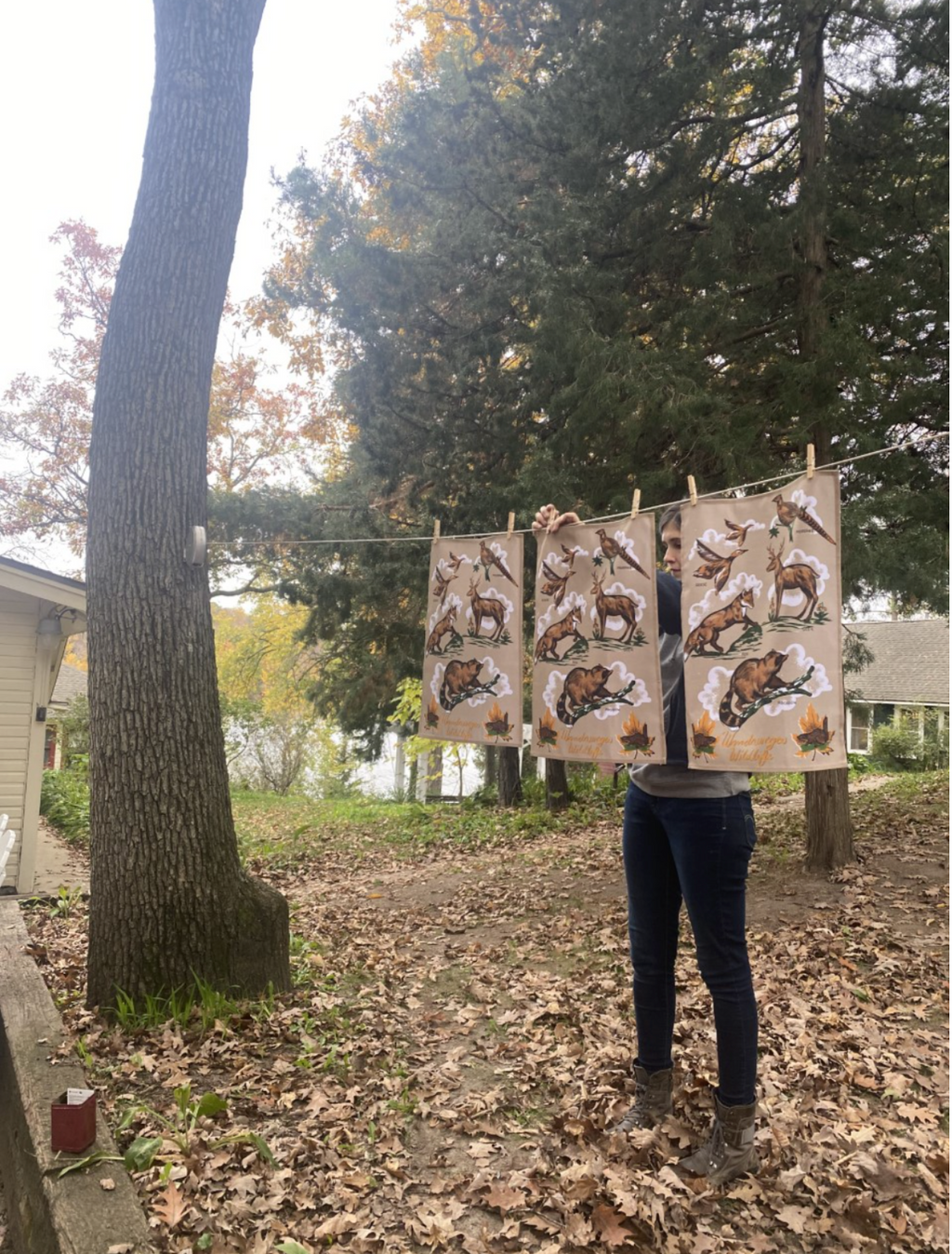 Wandawega Wildlife Tea Towel