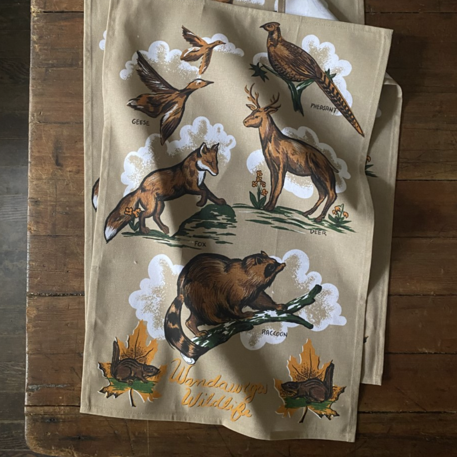 Wandawega Wildlife Tea Towel