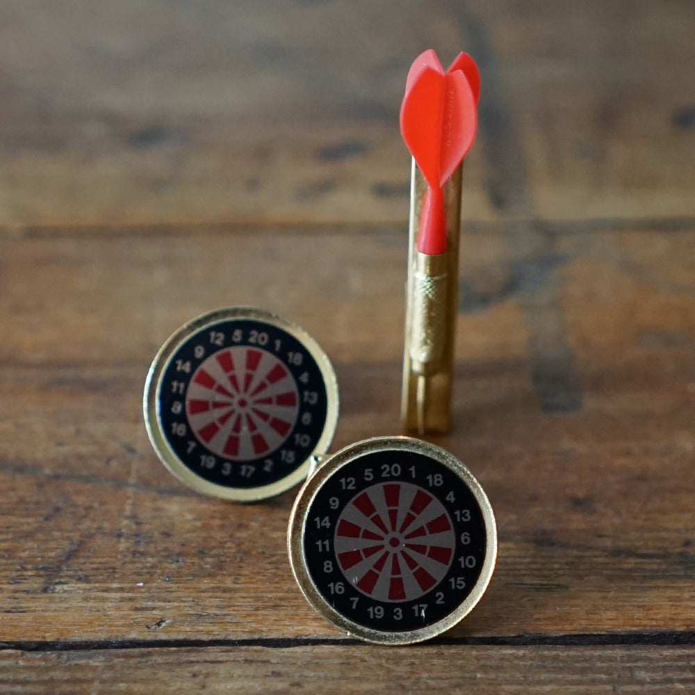 Merlin's Darts Tie Clip and Cufflink Set