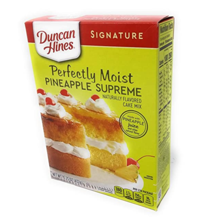 Duncan Hines Perfectly Moist Pineapple Supreme Cake Mix