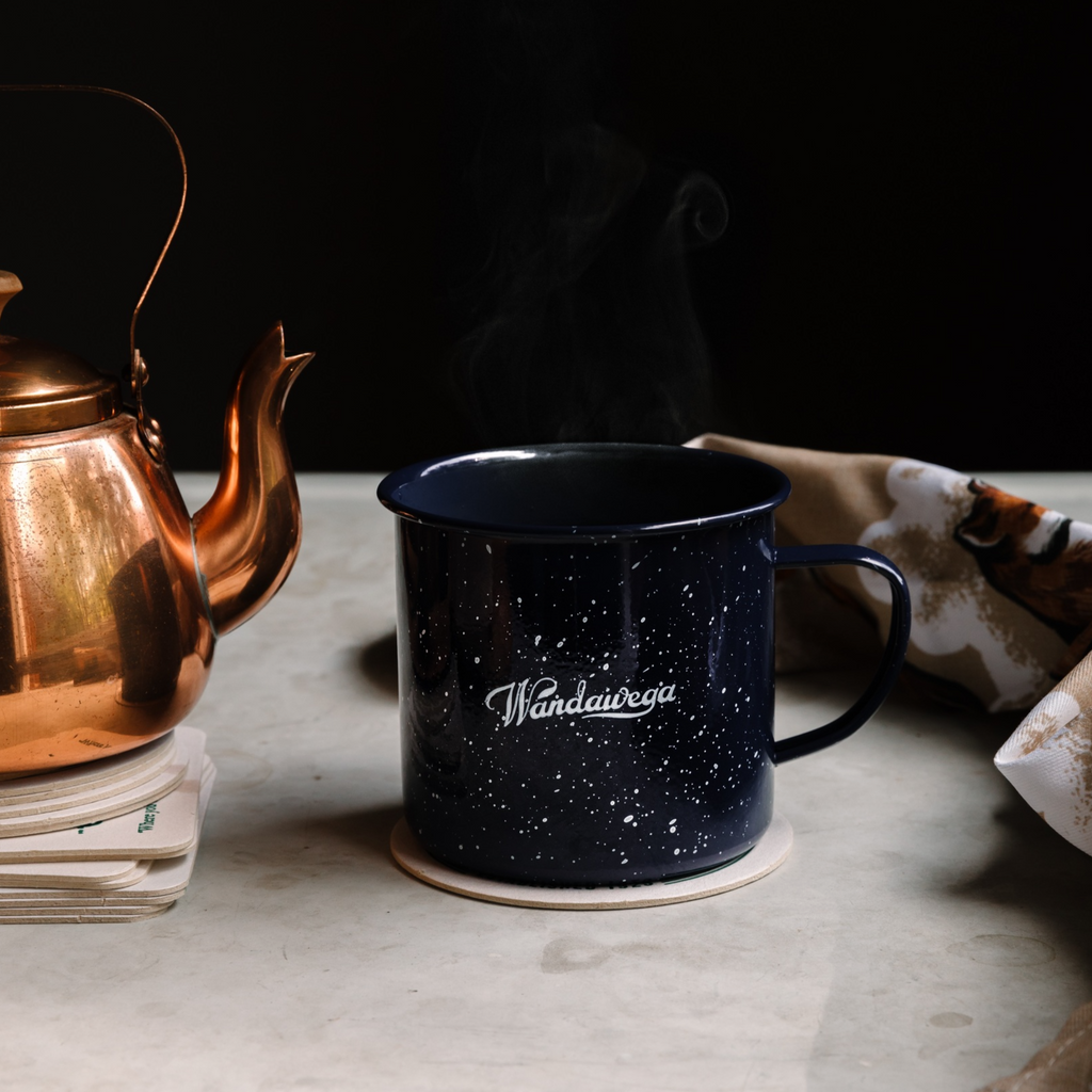 Campfire enamel mug